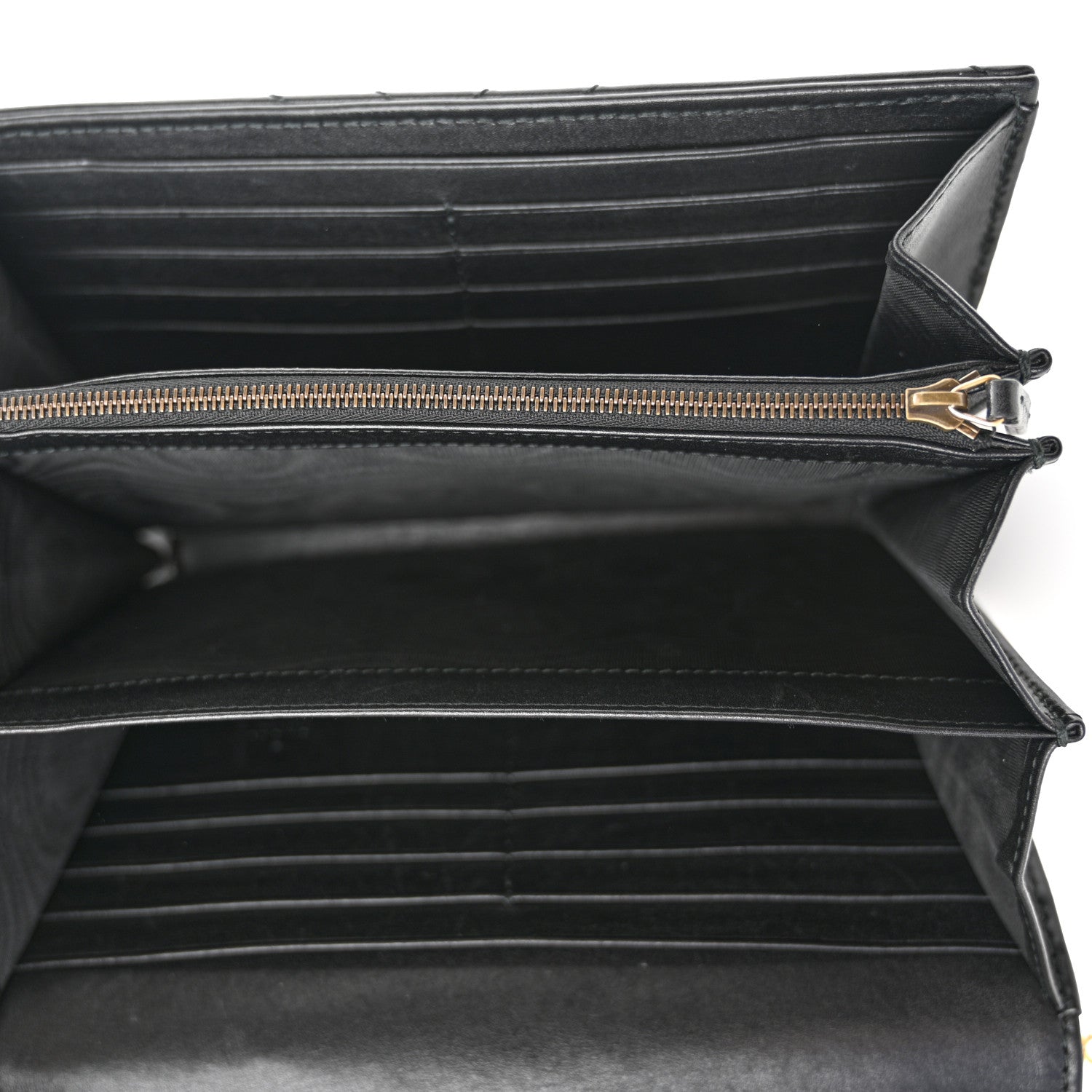 Gucci Calfskin Matelasse GG Marmont Chain Wallet Black 5 of 11