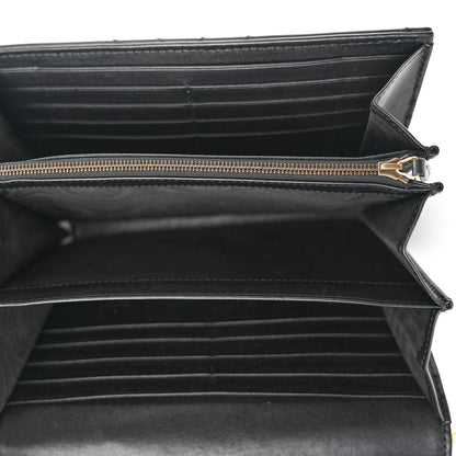 Gucci Calfskin Matelasse GG Marmont Chain Wallet Black 5 of 11
