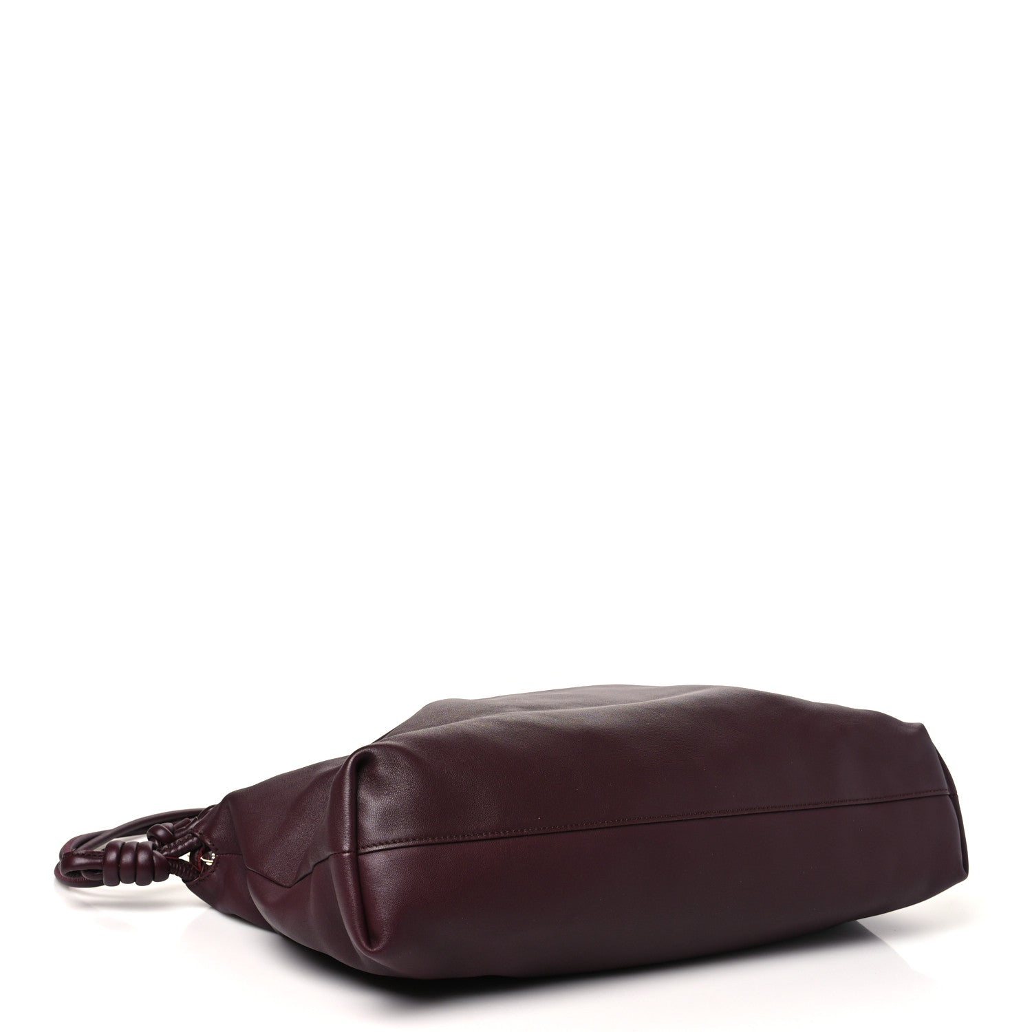 Loewe Mellow Nappa Donut Chain Large Flamenco Knot Clutch Dark Burgundy 4 of 10