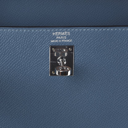 Hermes Epsom Kelly Sellier 25 Bleu Azur 8 of 10