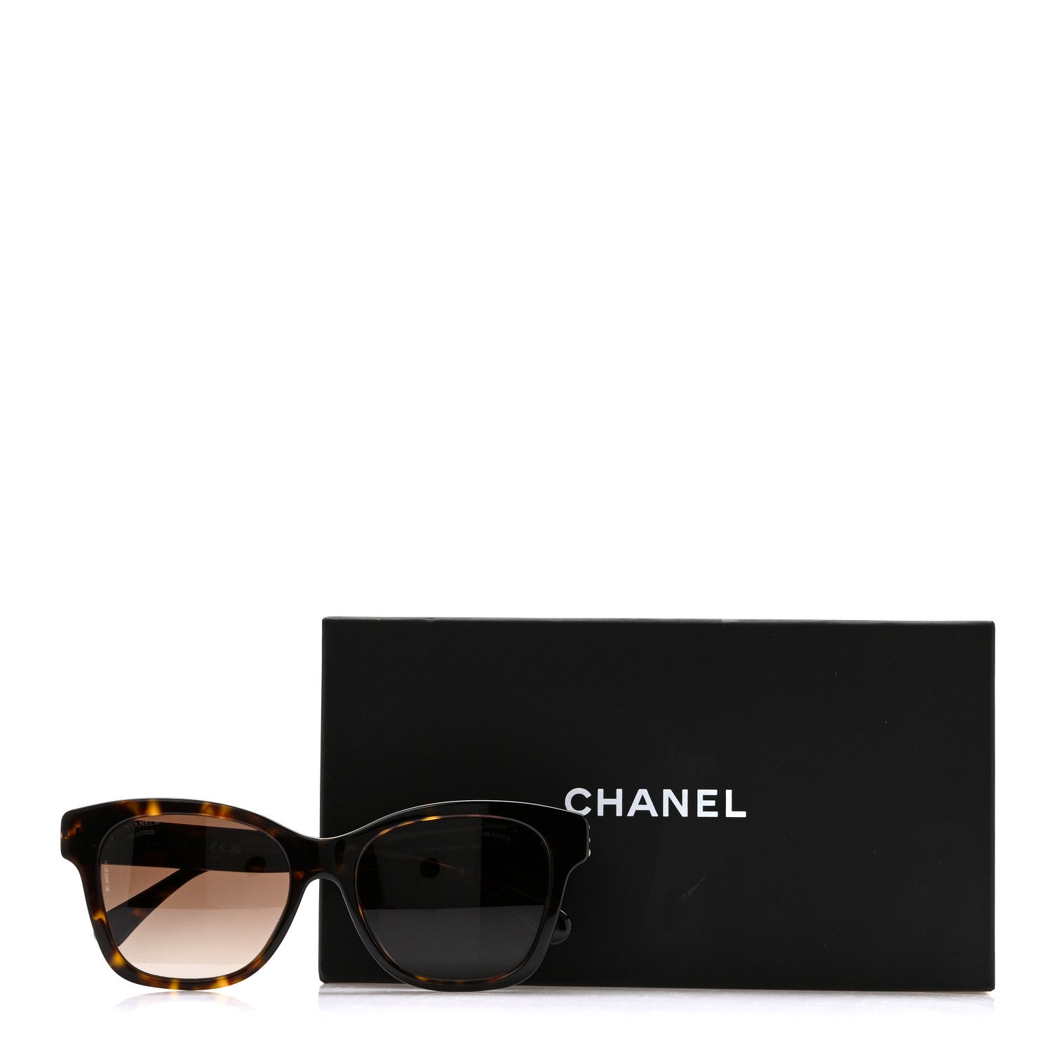 Chanel Acetate Polarized Pearl CC Square Sunglasses 5482-H-A Dark Tortoise 7 of 7