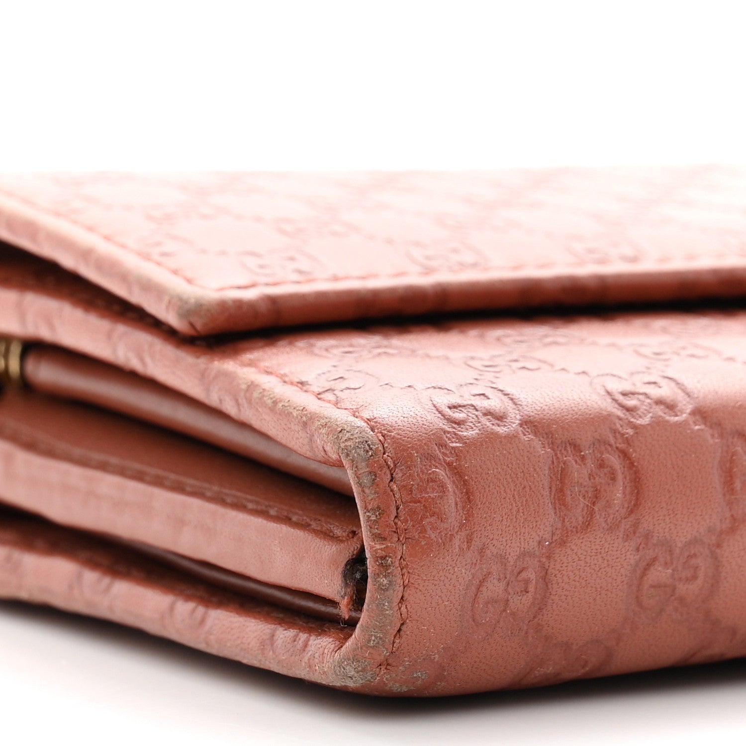 Gucci Guccissima Dice Chain Wallet Nude Pink 8 of 10