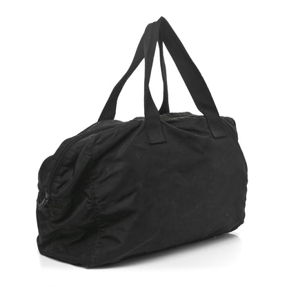 Prada Tessuto Nylon Duffle Bag Black 2 of 9