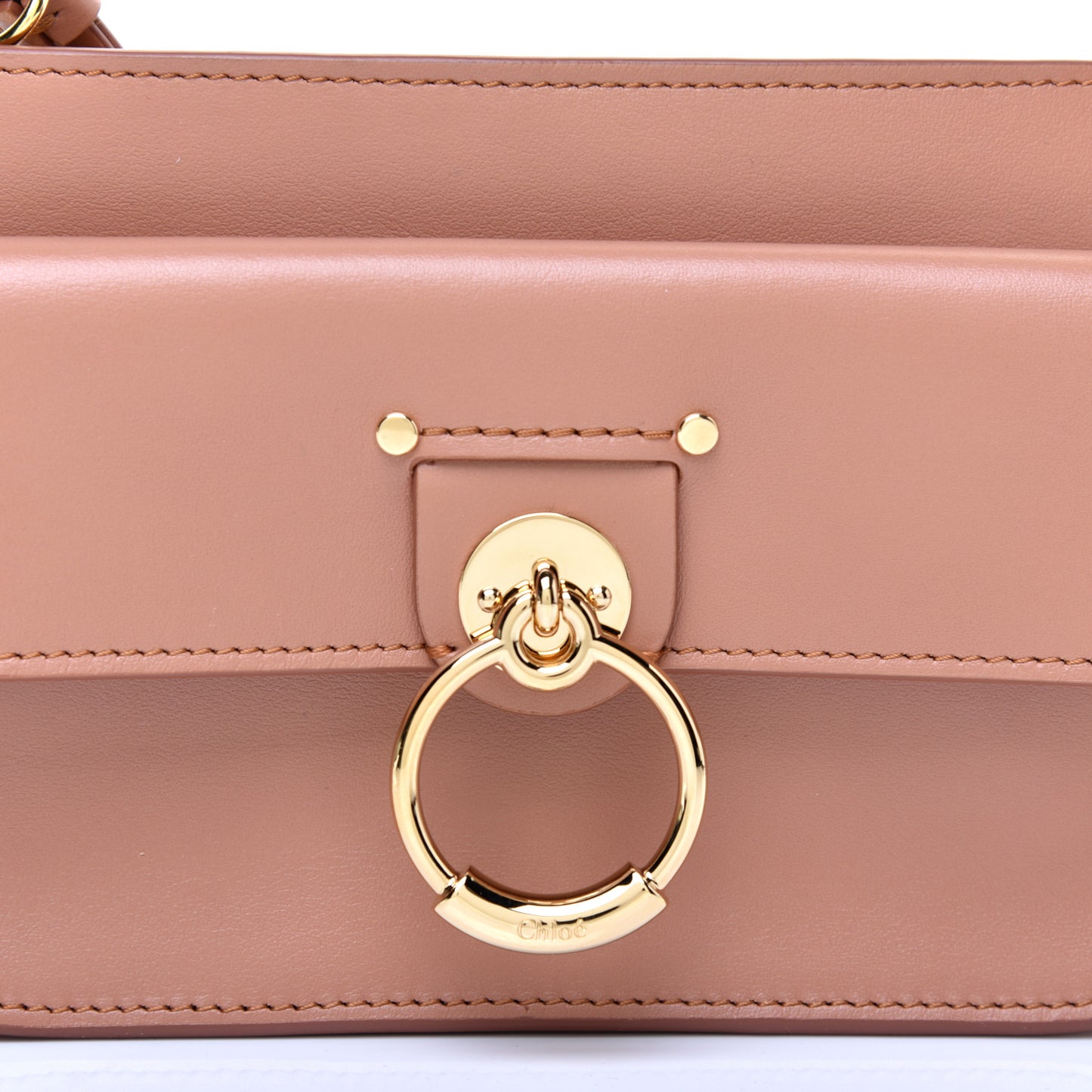 Calfskin Tess Mini Crossbody Bag Muted Brown