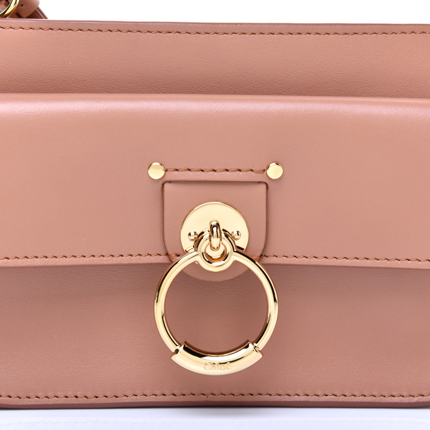 Chloe Calfskin Tess Mini Crossbody Bag Muted Brown 10 of 11