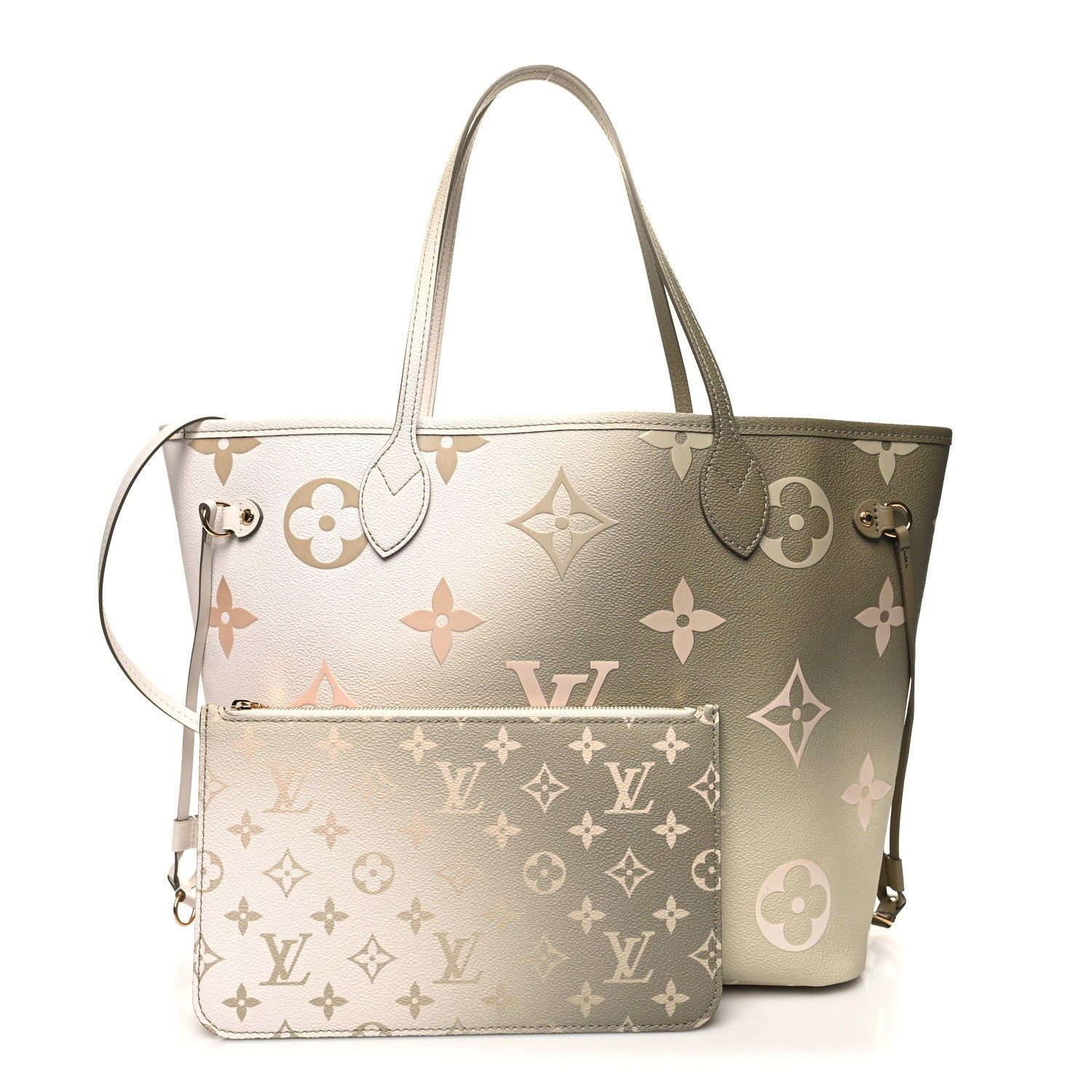 Louis Vuitton Monogram Giant Spring In The City Neverfull MM Sunset Kaki 1 of 11