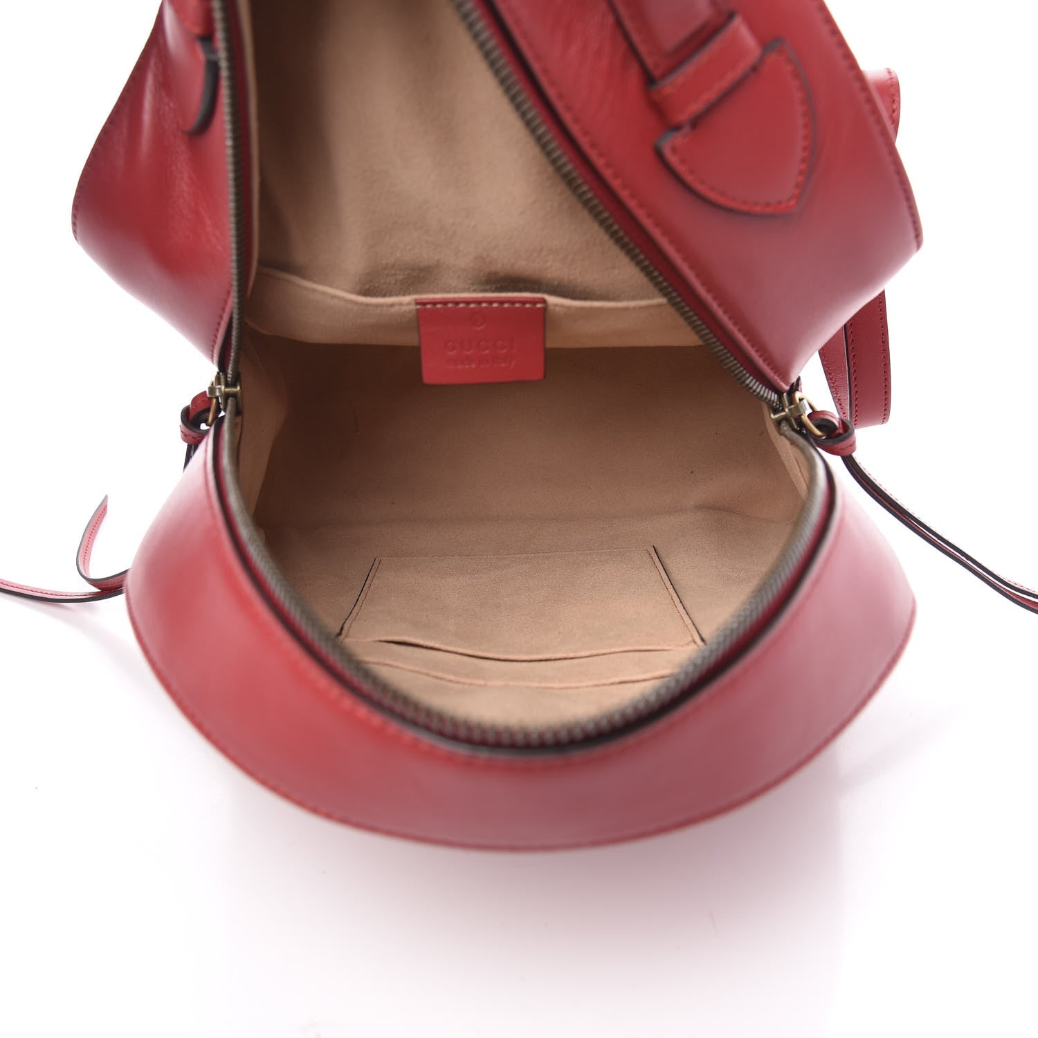 Gucci Calfskin Matelasse GG Marmont Dome Backpack Hibiscus Red 4 of 10