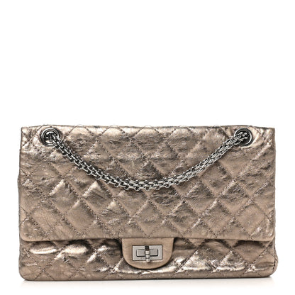 Chanel Metallic Aged Calfskin Quilted 2.55 Reissue 226 Flap Dark Gold 1 of 9