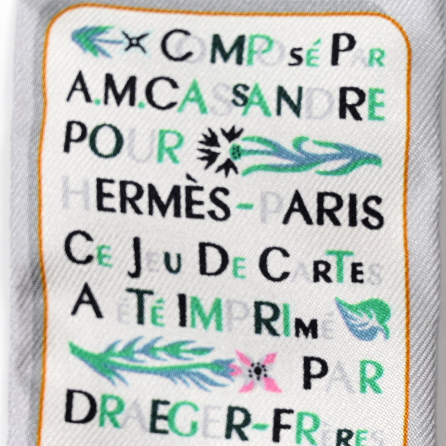 Silk Jeu de Cartes Twilly Gris Perle Rose Black