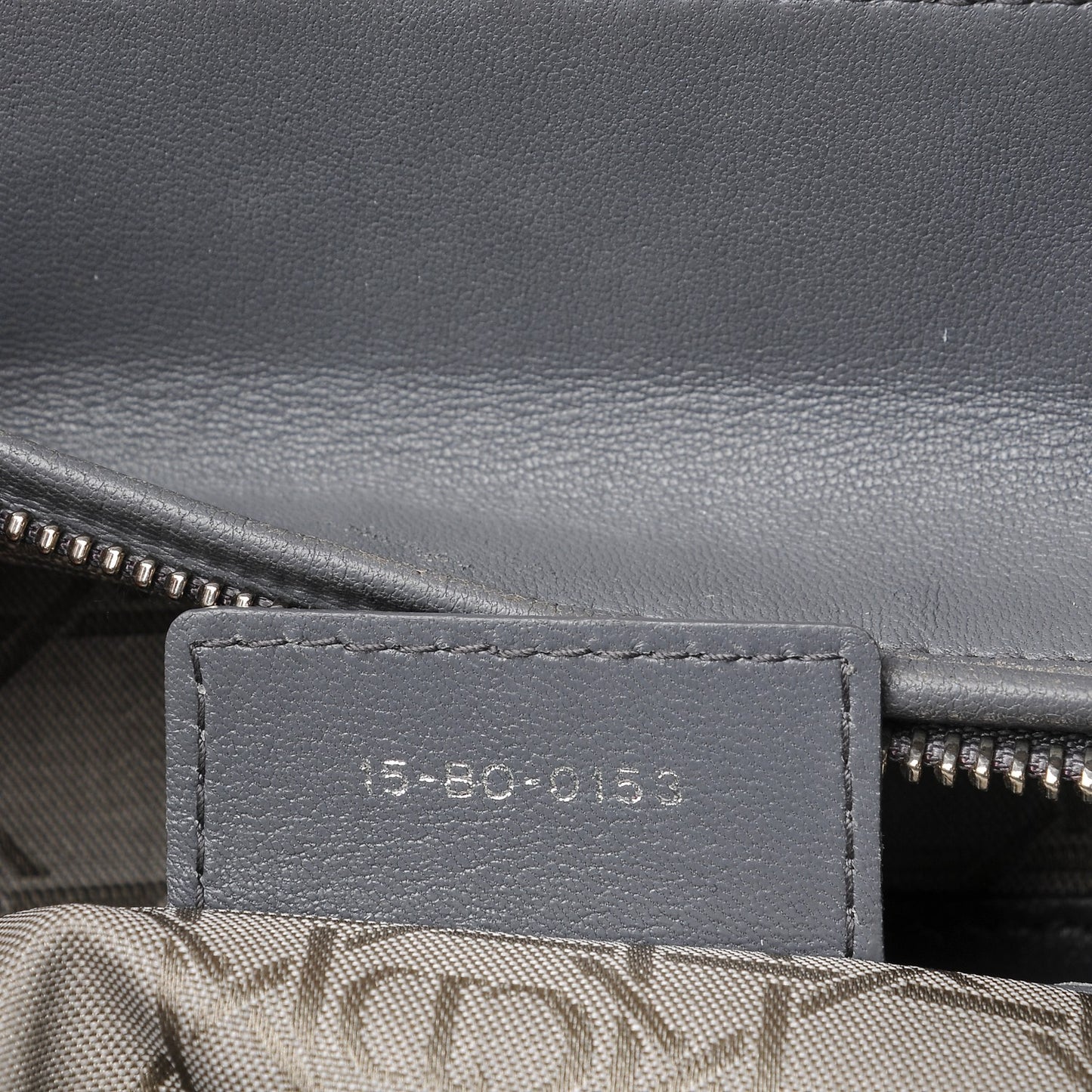 Lambskin Cannage Large Lady Dior Grey