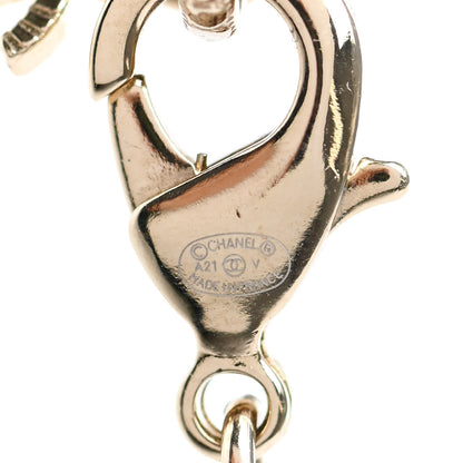 Chanel Pearl CC Round Pendant Necklace Gold 6 of 6