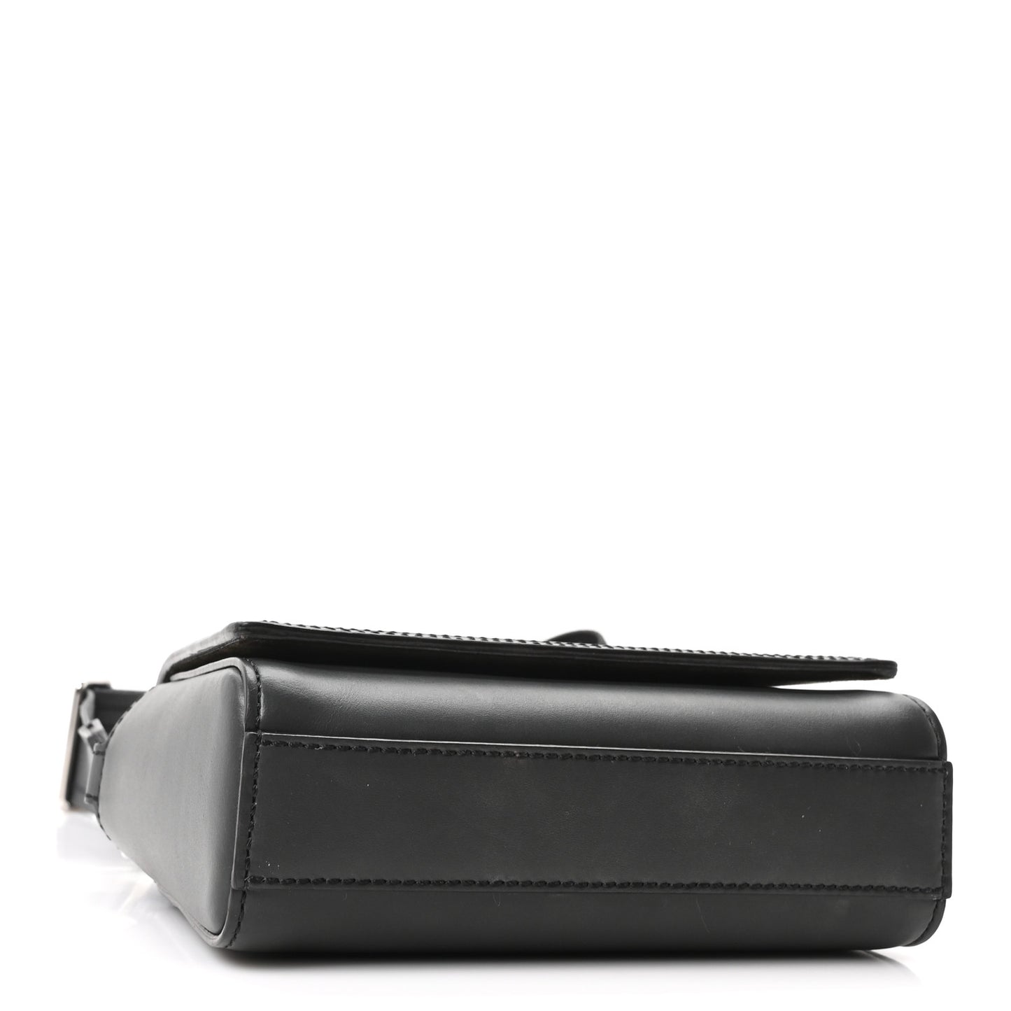 Canvas Vitello King Seta FF Embroidered Mini Compact Messenger Bag Asfalto Multicolor