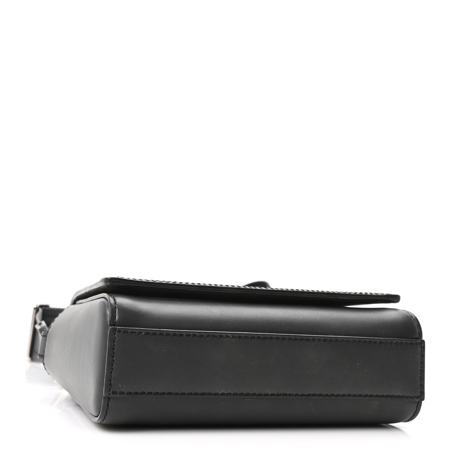 Fendi Canvas Vitello King Seta FF Embroidered Mini Compact Messenger Bag Asfalto Multicolor 4 of 10