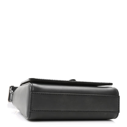 Fendi Canvas Vitello King Seta FF Embroidered Mini Compact Messenger Bag Asfalto Multicolor 4 of 10
