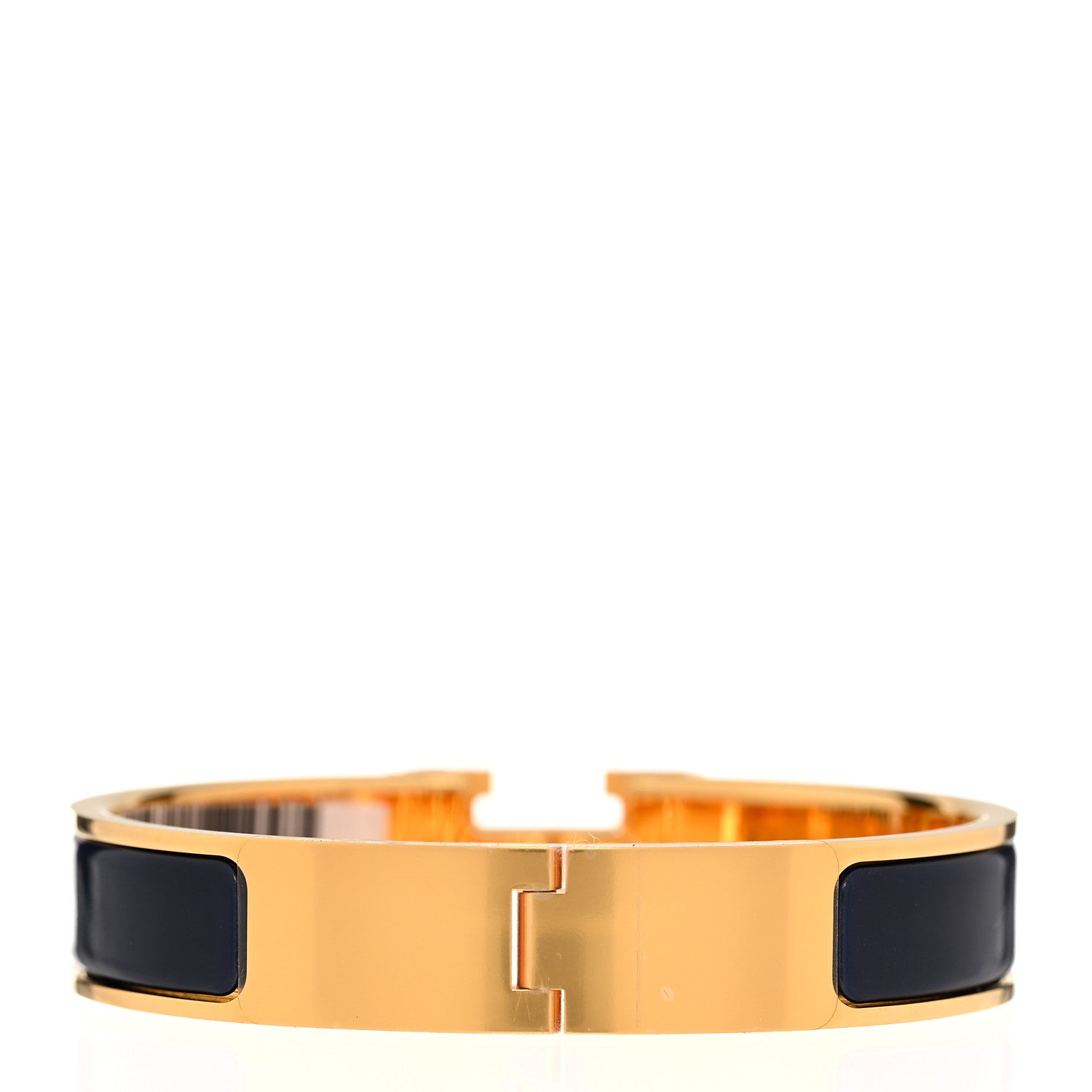 Hermes Enamel Narrow Clic Clac H Bracelet PM Ultramarine 3 of 5
