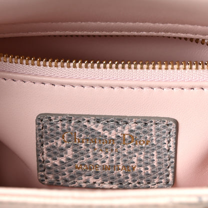 Christian Dior Lizard Ombre Mini Lady Dior Light Pink 6 of 9