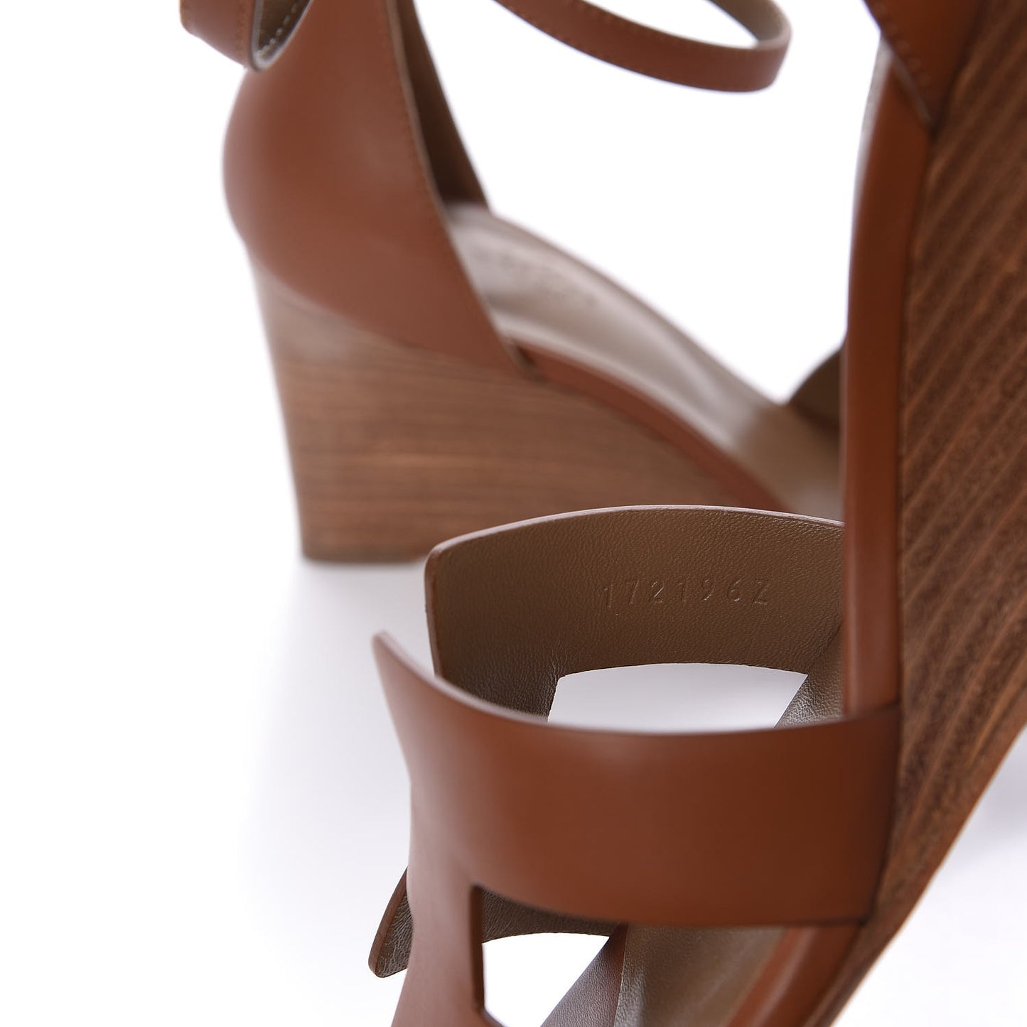 Calfskin Legend Wedge Sandals 39 Gold