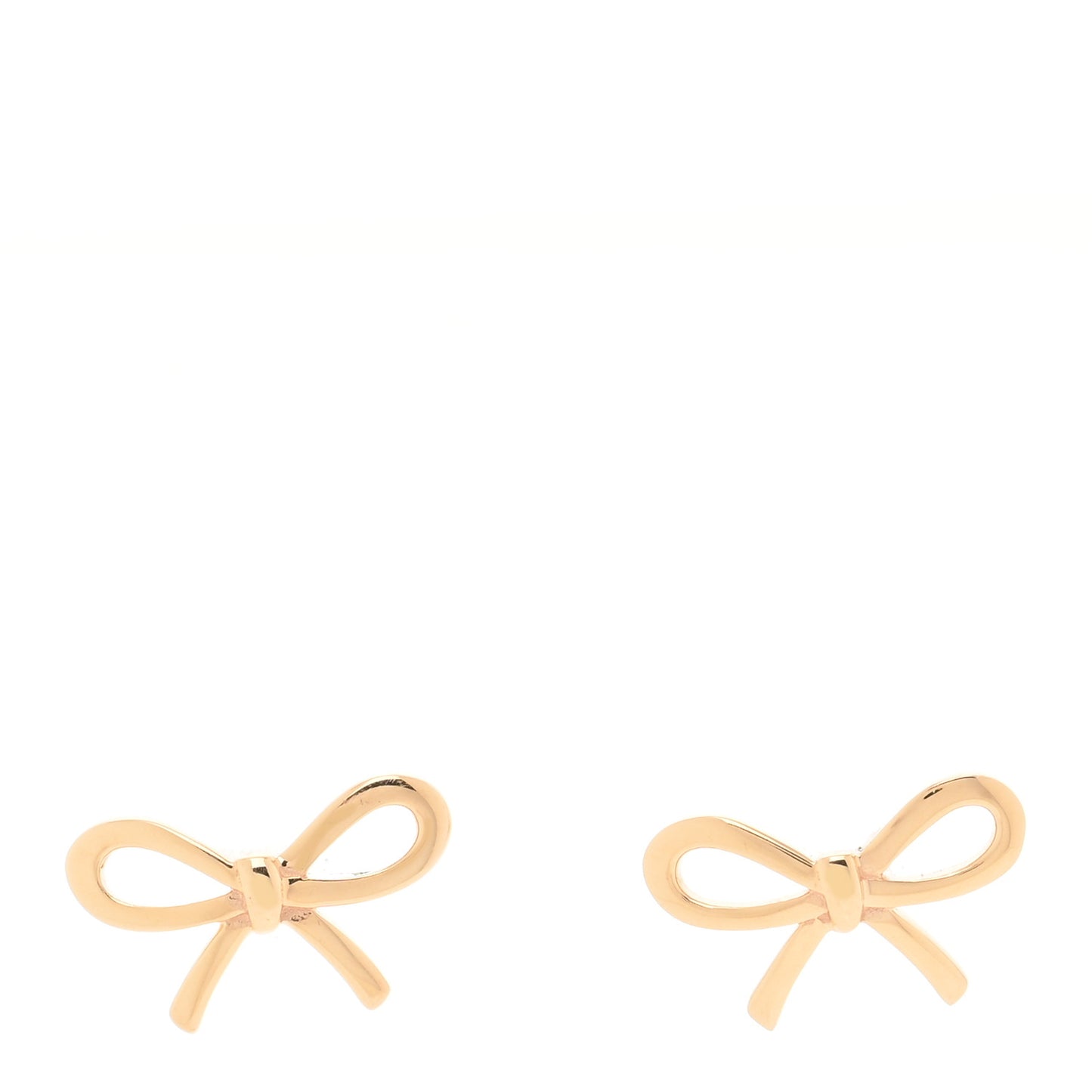 18K Rose Gold Bow Earrings