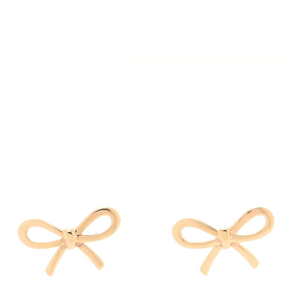 Tiffany 18K Rose Gold Bow Earrings 1 of 4