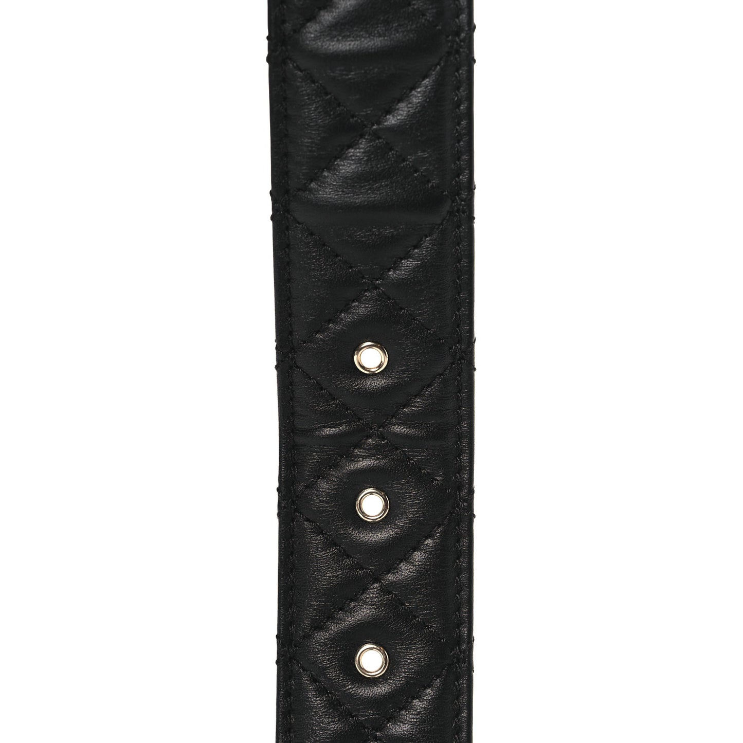 Calfskin Quilted CC Chain Belt 90 36 Black