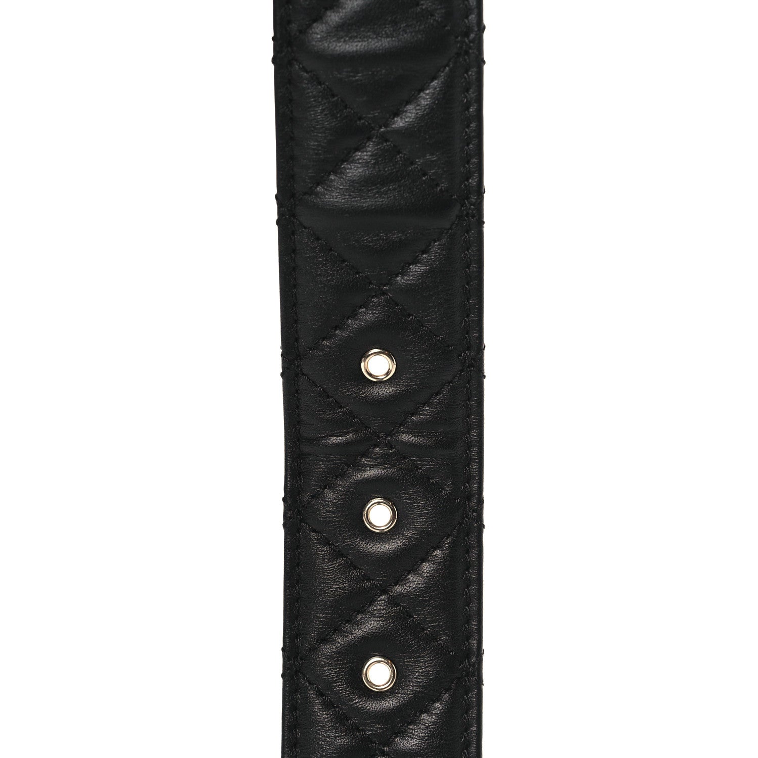 Chanel Calfskin Quilted CC Chain Belt 90 36 Black 4 of 6