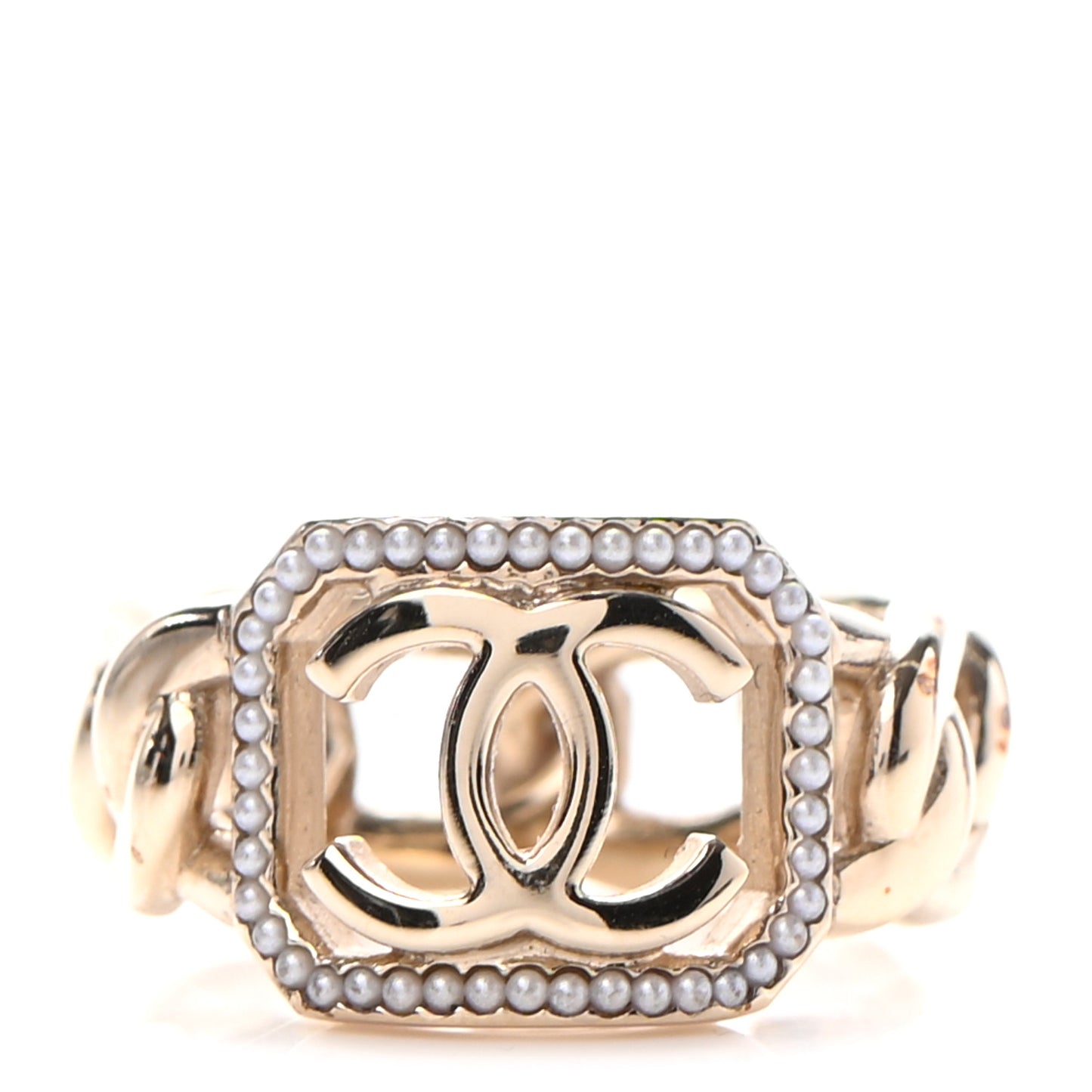 Pearl CC Ring 7 Gold