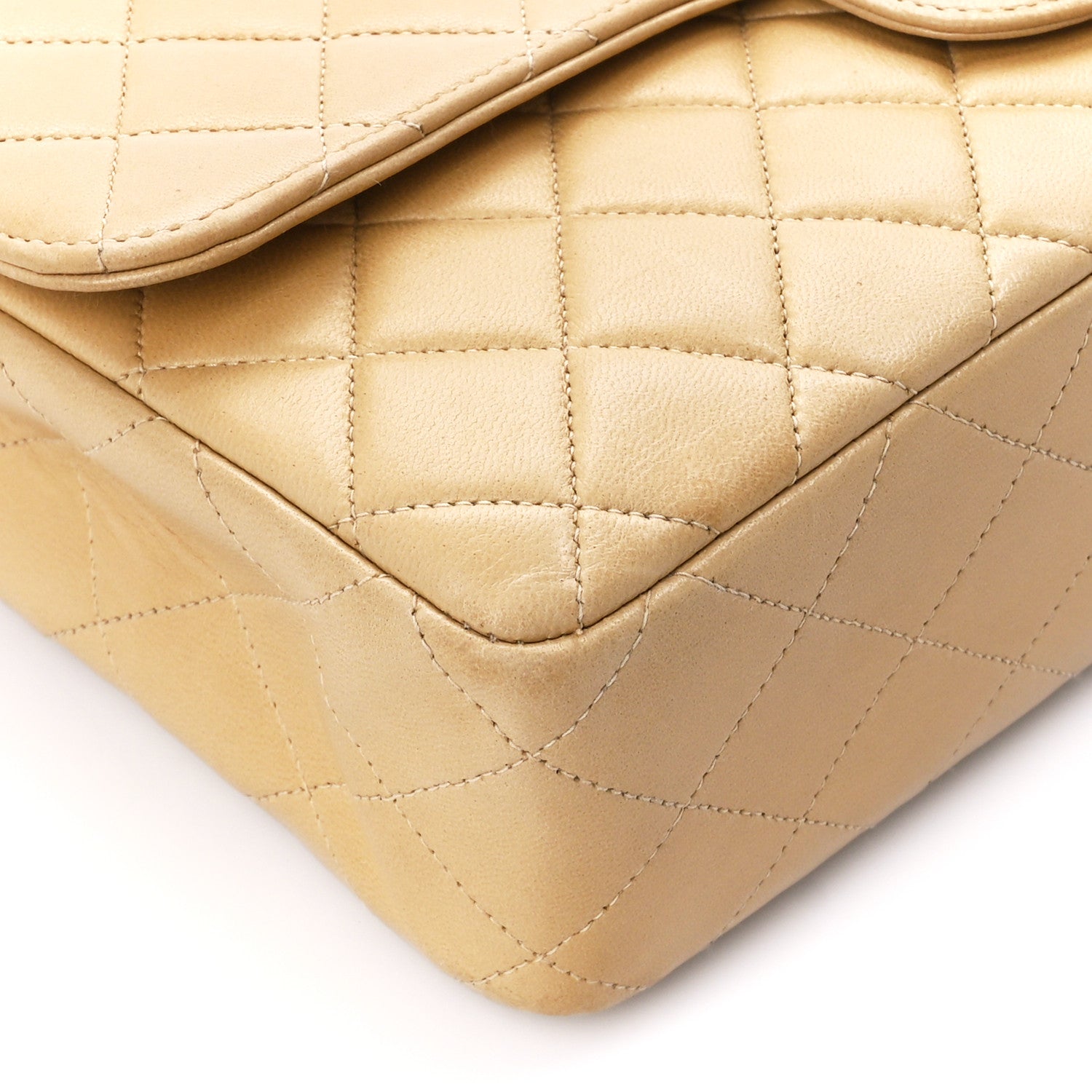 Chanel Lambskin Quilted Medium Kelly Single Flap Bag Beige 10 of 12