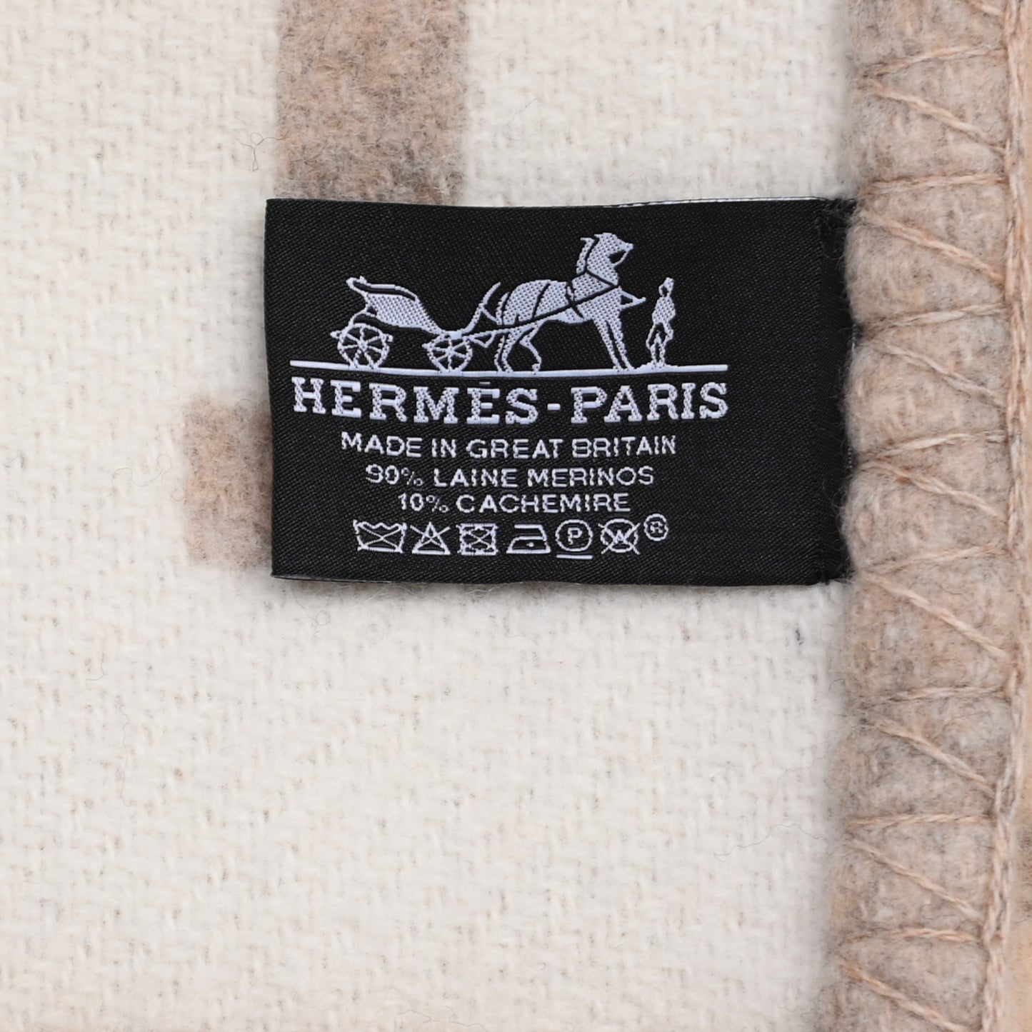 Wool Cashmere Avalon III Blanket Coco Camomille