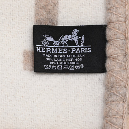 Hermes Wool Cashmere Avalon III Blanket Coco Camomille 3 of 3