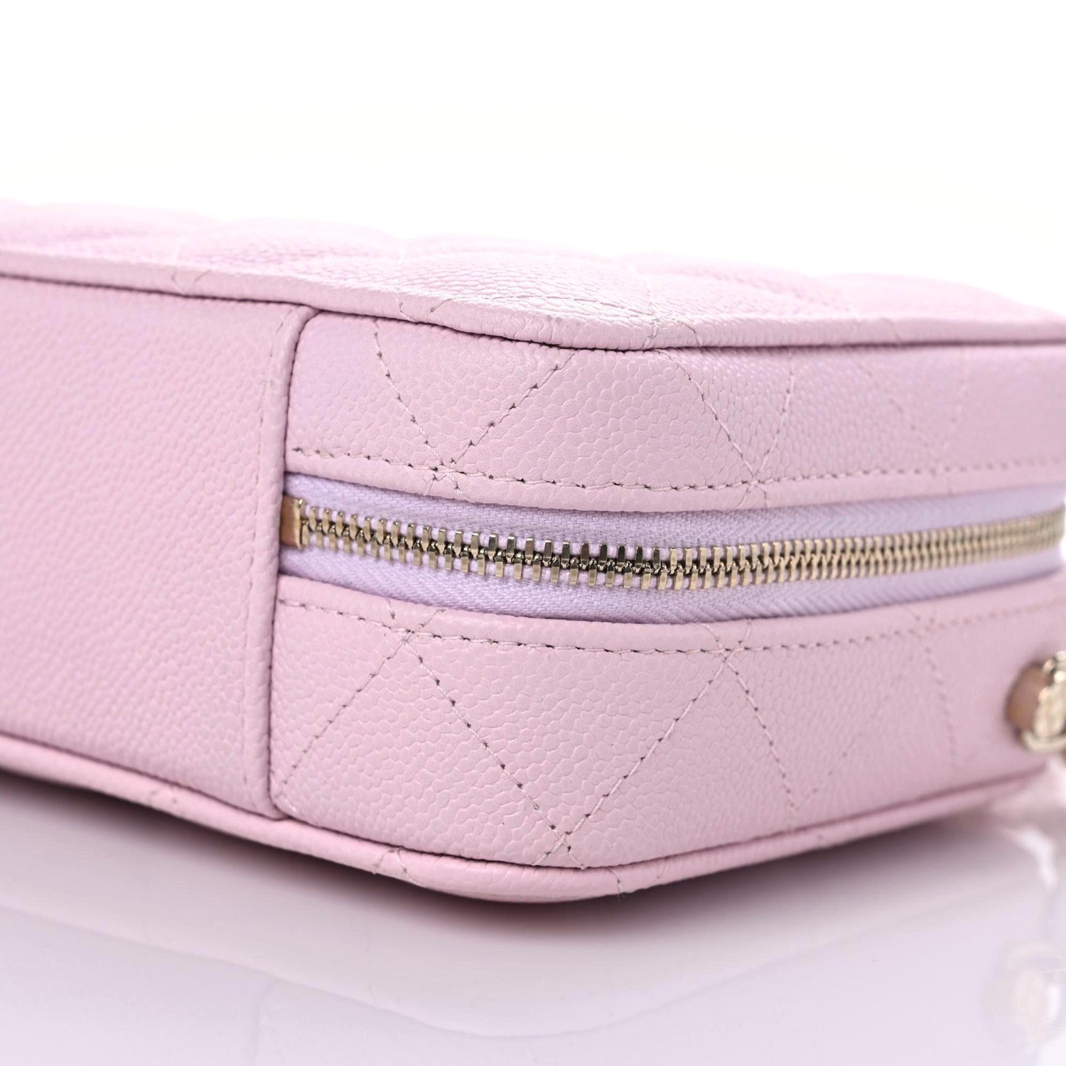 Chanel Caviar Quilted Vanity Case Light Pink 7 of 10