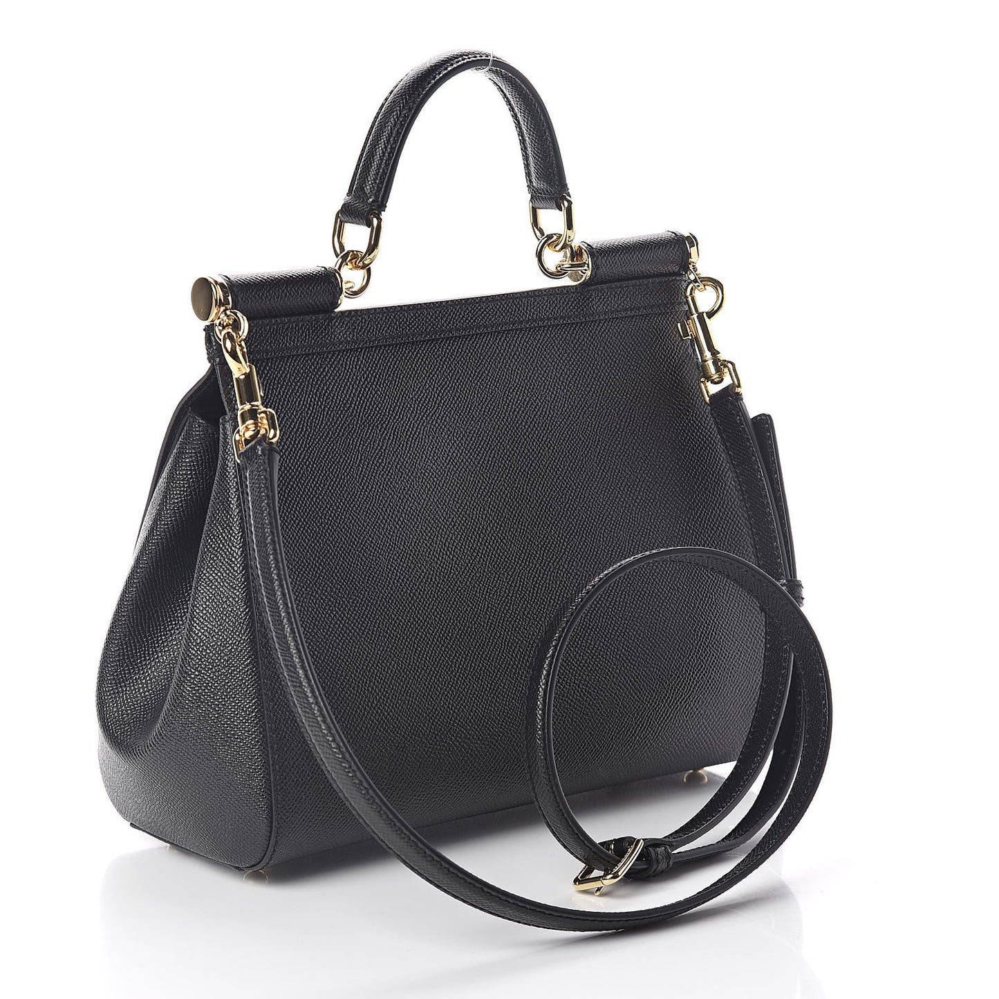 Dauphine Medium Miss Sicily Satchel Black