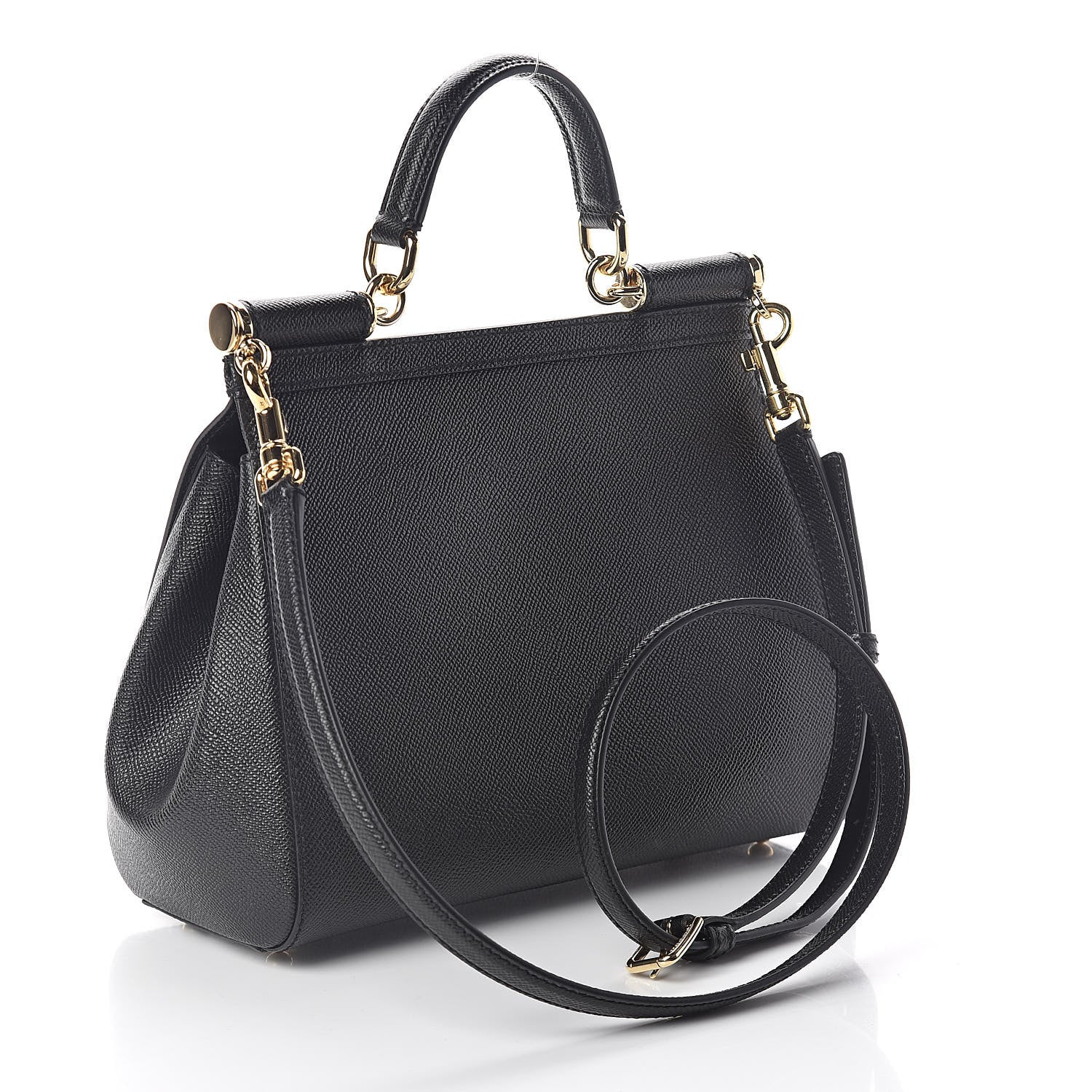 Dolce & Gabbana Dauphine Medium Miss Sicily Satchel Black 3 of 9
