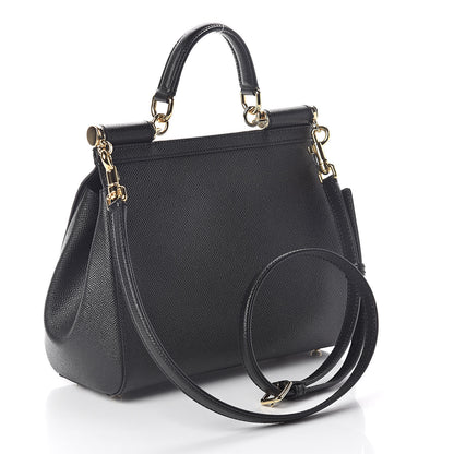 Dolce & Gabbana Dauphine Medium Miss Sicily Satchel Black 3 of 9