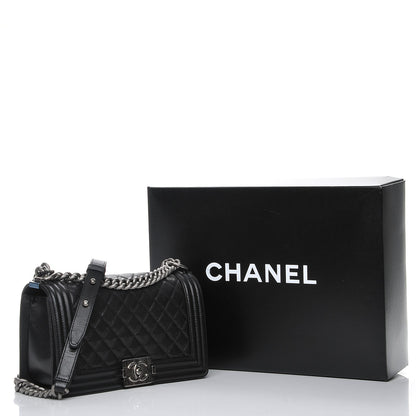 Chanel Caviar Quilted Medium Boy Flap Black 8 of 8