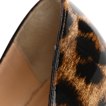 Christian Louboutin Patent Leopardino So Kate 120 Pumps 38.5 Brown 9 of 12