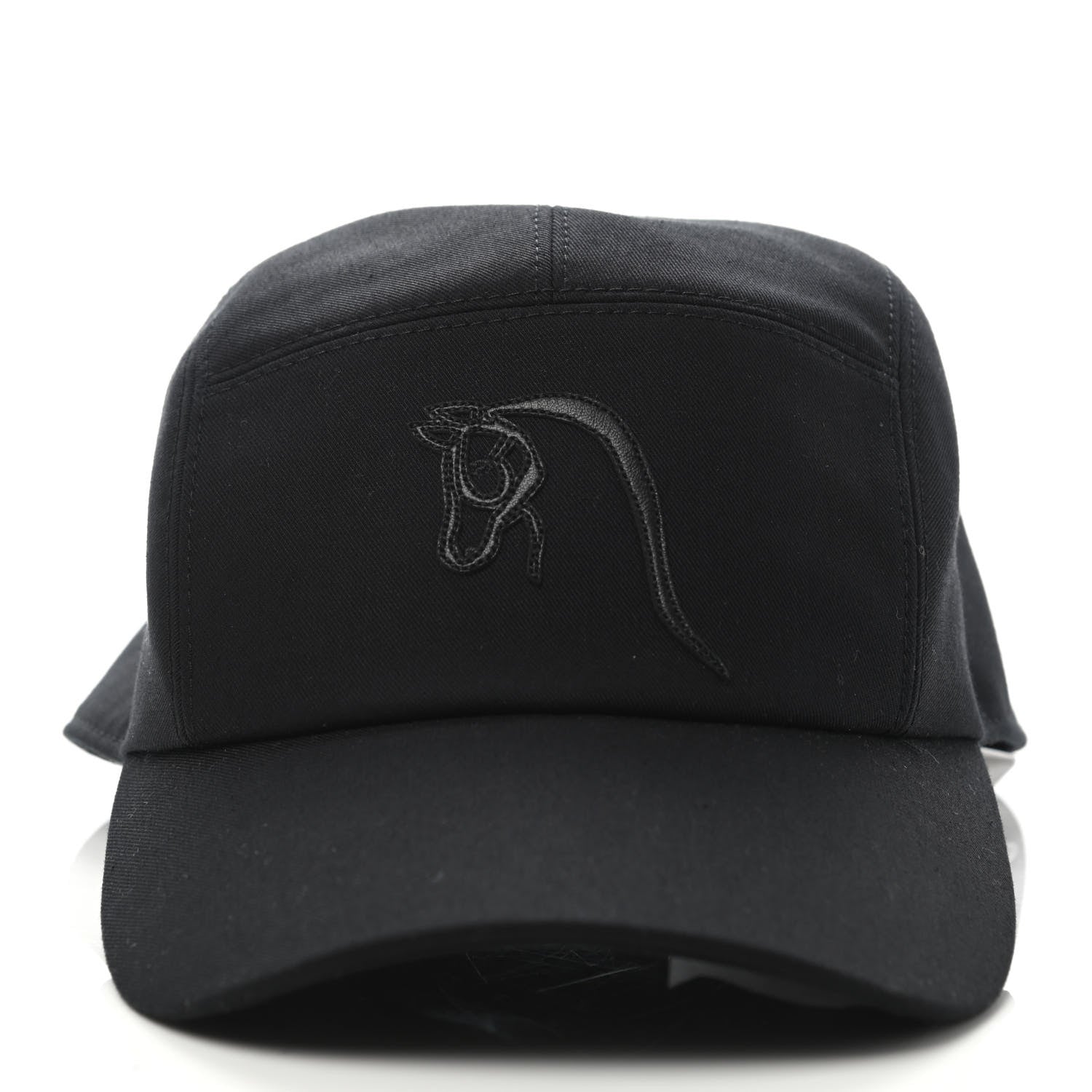 Hermes Cotton Nevada Hat 57 Black 2 of 4