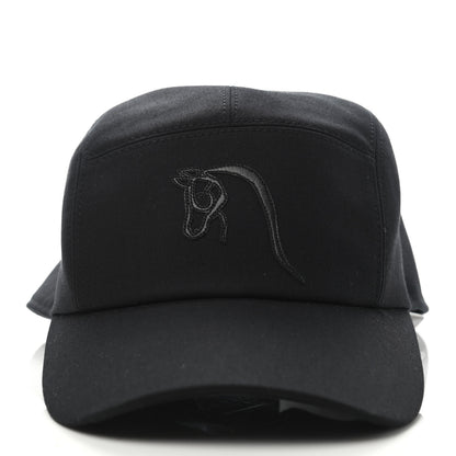 Hermes Cotton Nevada Hat 57 Black 2 of 4