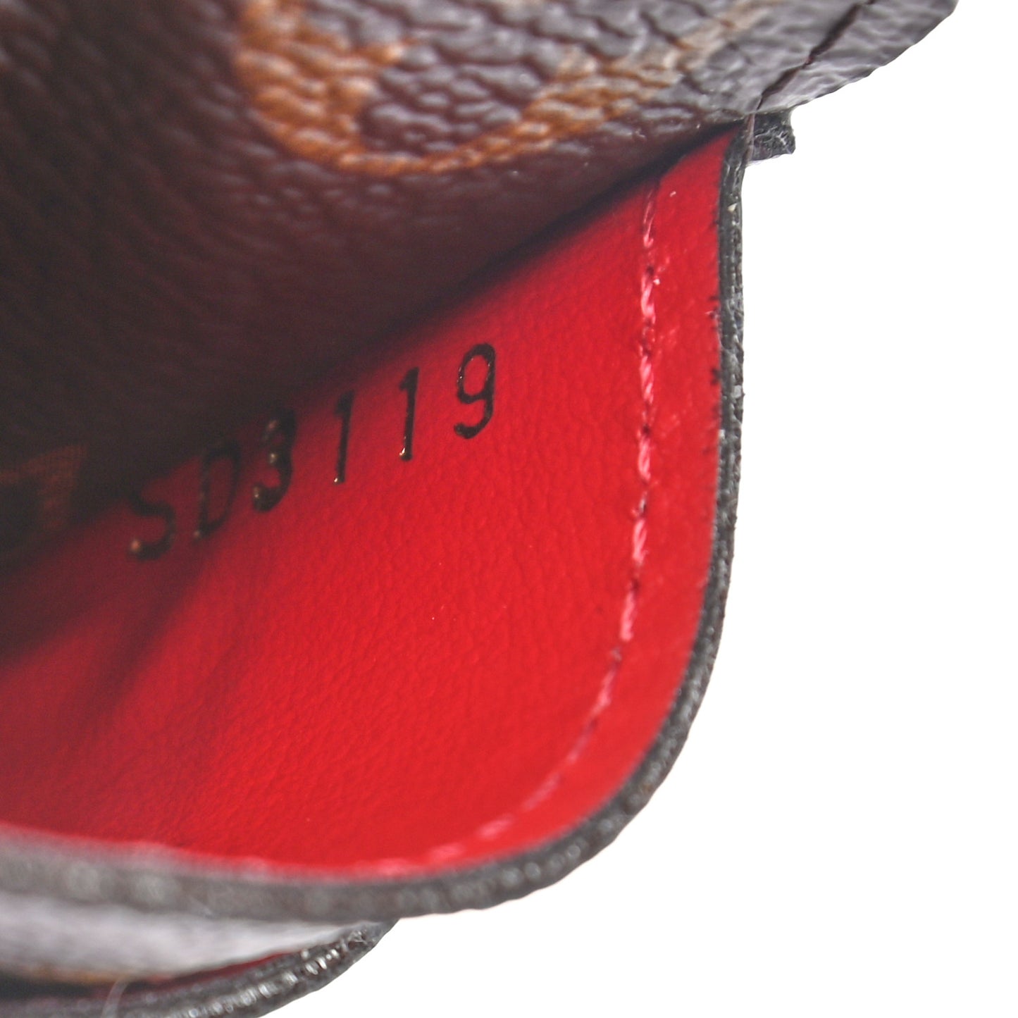 Monogram Sarah Wallet NM Coquelicot
