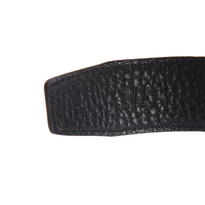 Hermes Box Togo 32mm H Belt 80 Black Chocolate 5 of 8