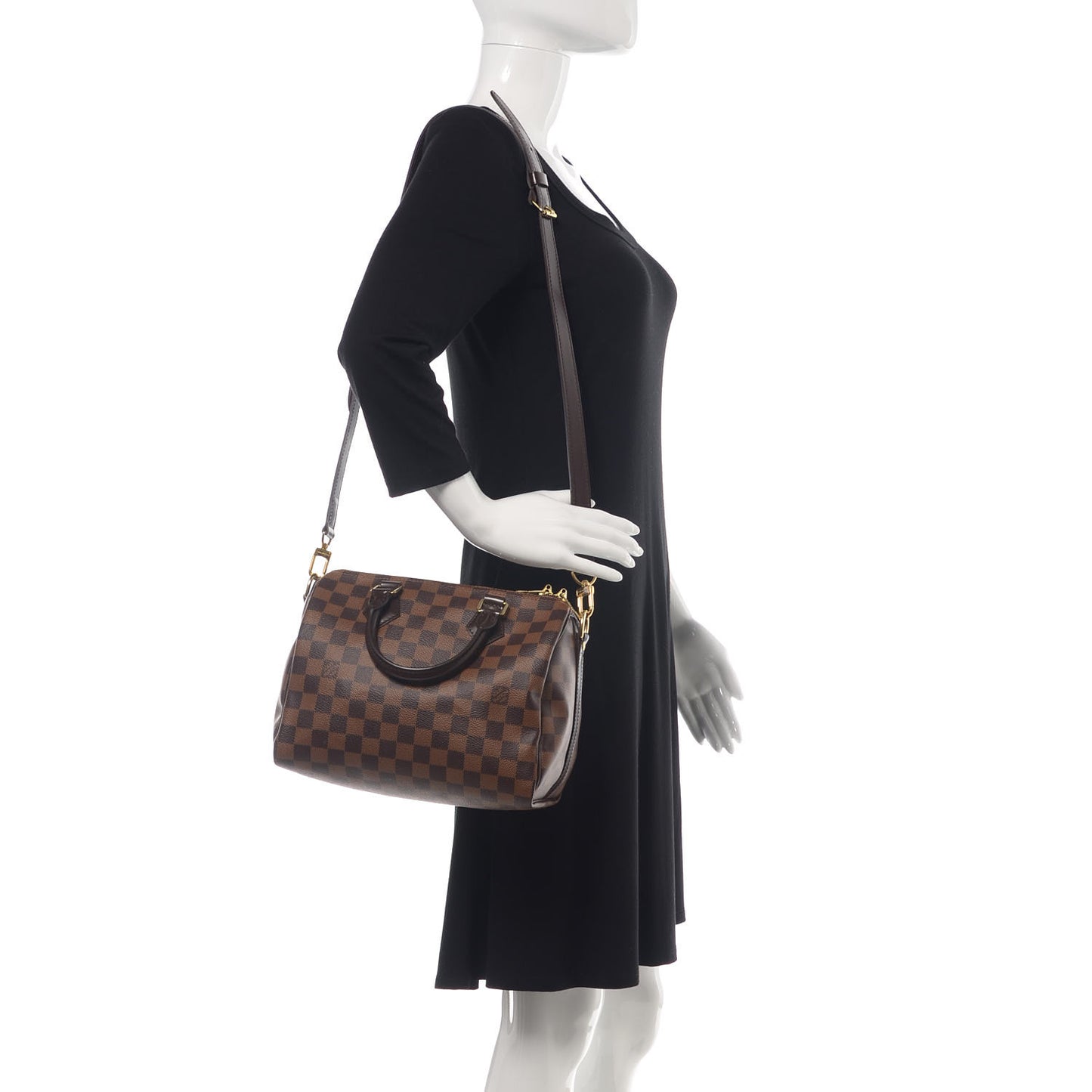 Damier Ebene Speedy Bandouliere 25