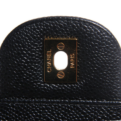 Chanel Caviar Quilted Jumbo Double Flap Black 6 of 8