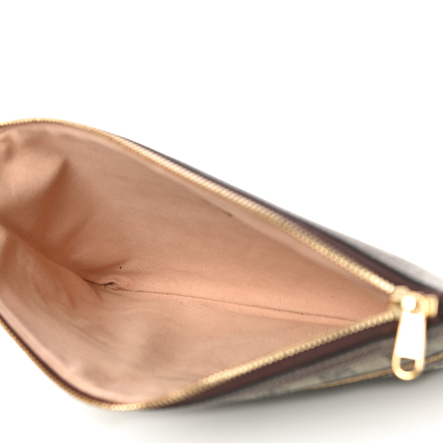 GG Supreme Monogram Large Ophidia Pouch Clutch Brown