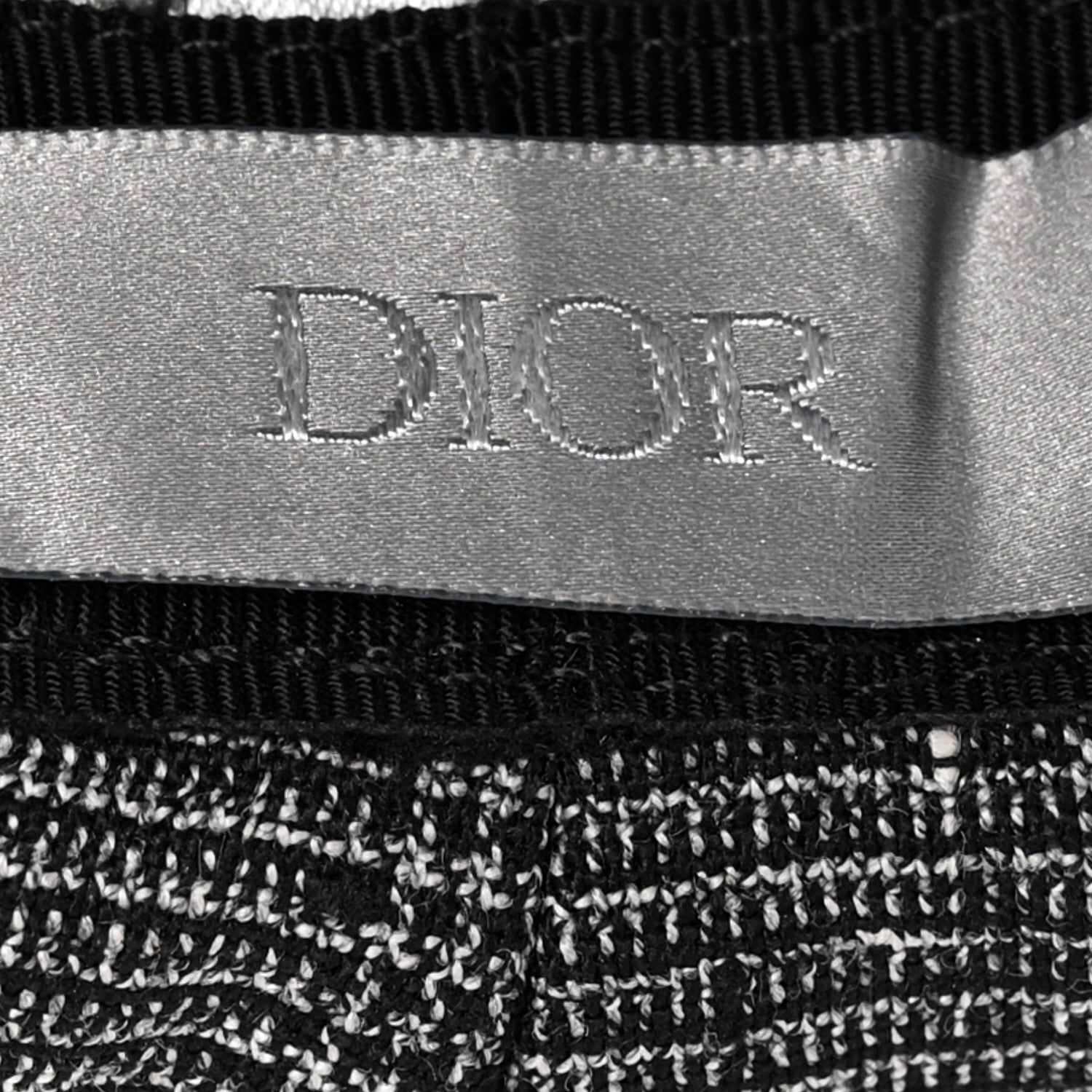 Christian Dior Wool Blend Prince of Whales Cap M Grey 8 of 9