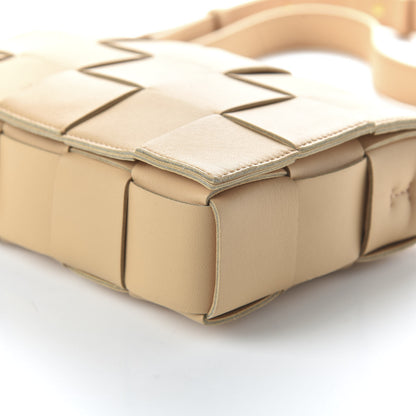Bottega Veneta Lambskin Maxi Intrecciato Cassette Crossbody Bag Nude 7 of 9