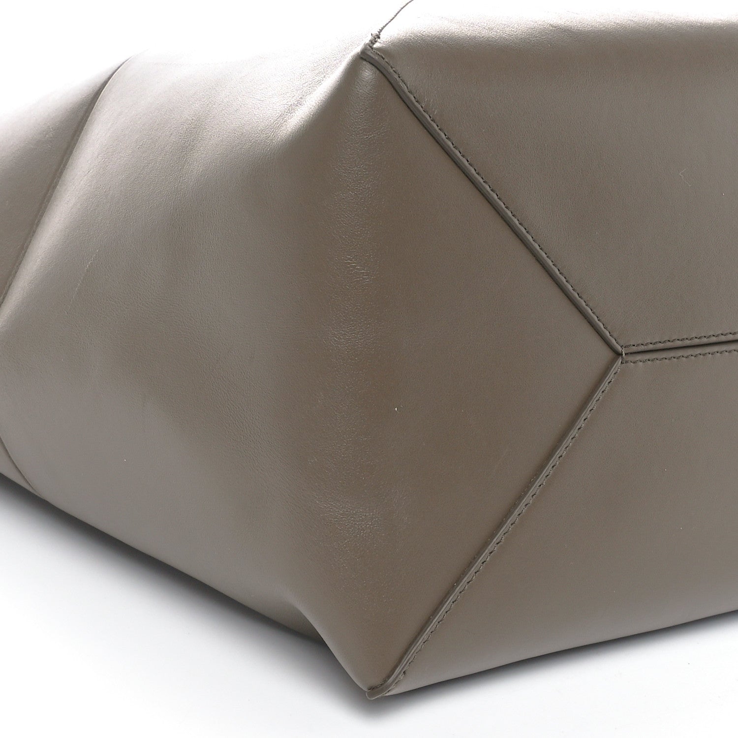 Loewe Shiny Calfskin Medium Puzzle Fold Tote Umber 8 of 9