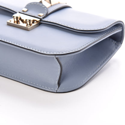 Valentino Garavani Vitello Small Glam Lock Rockstud Flap London Stone 6 of 9