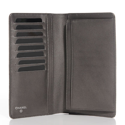 Chanel Caviar Yen Wallet Dark Silver 5 of 9