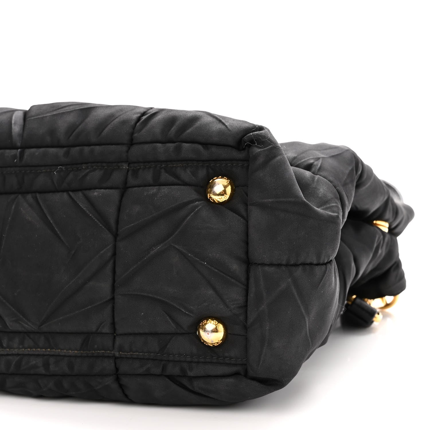 Prada Tessuto Nylon Quilted Tote Black 9 of 12