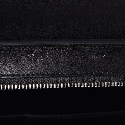 Celine Lambskin Quilted Small Trapeze Black 7 of 7