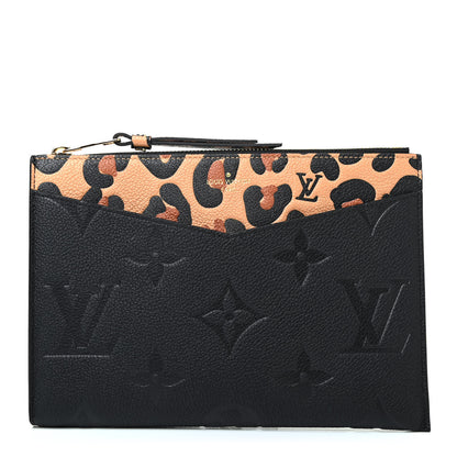 Louis Vuitton Empreinte Monogram Giant Wild at Heart Pochette Melanie MM Black 1 of 4